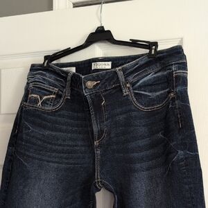 Vigoss Skinny Dark Wash Jeans - Dark Blue Denim